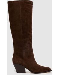 PAIGE - Lillian Boots Suede Plain - Lyst