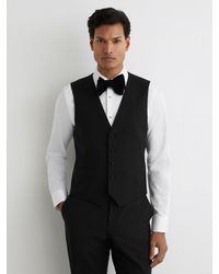 Reiss - Poker Wool-Blend Tailored-Fit Waistcoat - Lyst