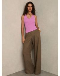 Reiss - Twist-Strap Rib-Knit Vest - Lyst
