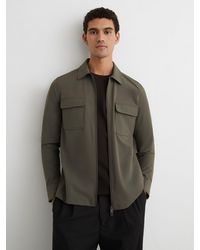 Reiss - Technical Zip-Through Overshirt - Lyst