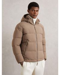 Reiss - Quilted Zip-Through Puffer Jacket - Lyst