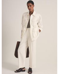 Reiss - Les 100 Ciels Wide Leg Trousers - Lyst