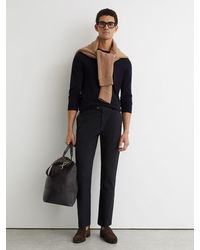 Reiss - Cotton Pique Chino Trousers - Lyst
