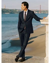Reiss - Wool Check Slim-Fit Suit Trousers - Lyst