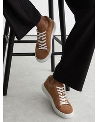 Reiss - Finley Low-Top Trainers - Lyst