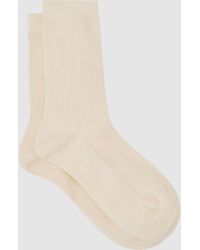 Reiss - Cotton-Blend Textured Socks - Lyst