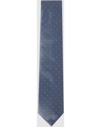 Reiss - Liam - Airforce Blue Silk Polka Dot Tie, One - Lyst