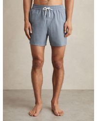 Reiss - Drawstring Geometric Print Swim Shorts - Lyst