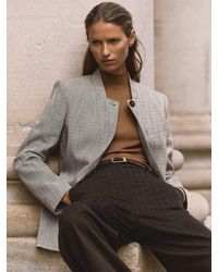 Reiss - Wool-Blend Collarless Blazer - Lyst