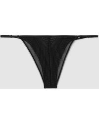Calvin Klein - Calvin Underwear Sheer Lace Tanga Briefs - Lyst