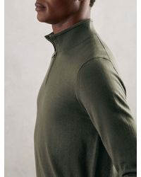 Reiss - Wool Half-Zip Funnel Neck Jumper - Lyst