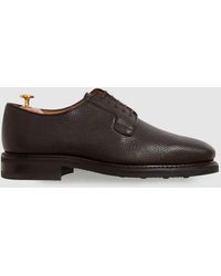 Oscar Jacobson - Oscar Grained Leather Lace Up Shoes - Lyst