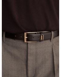 Reiss - Leather Logo-Detail Belt - Lyst