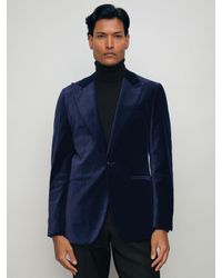 Reiss - Apsara Single-Breasted Velvet-Fit Blazer - Lyst