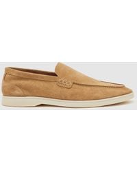 Reiss - Suede Slip-On Loafers - Lyst