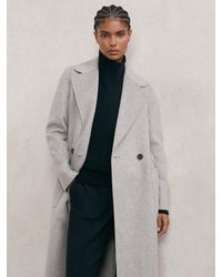 Reiss - Wool-Blend Double-Breasted Blindseam Coat - Lyst