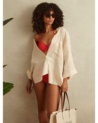 Reiss - Underwired Tie Back Bikini Top, - Resort & Holiday Wear - Lyst