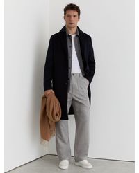 Reiss - Wool-Blend Wide-Leg Trousers - Lyst