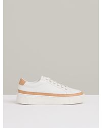Reiss - Leather Platform Trainers - Lyst