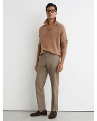 Reiss - Cotton Pique Chino Trousers - Lyst
