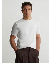 Reiss - Premium-Interlock Modern-Fit T-Shirt - Lyst