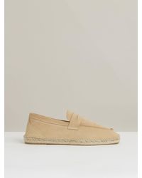 Reiss - Suede Penny-Strap Espadrilles - Lyst