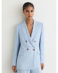 Reiss - Double-Breasted Peak-Lapel Suit Jacket - Lyst