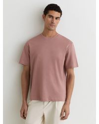 Reiss - Cotton Pigment-Dyed Relaxed-Fit T-Shirt - Lyst