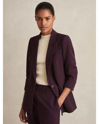 Reiss - Gabi Berry Tailored Single Breasted Suit Blazer - Lyst