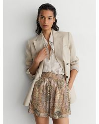 Reiss - Neutral & Paisley-Print Shorts - Lyst