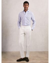 Reiss - Slim Fit Lyocell Linen Suit Trousers - Lyst