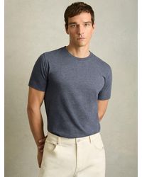 Reiss - Bless - Soft Blue Crew Neck T-shirt, Xxl - Lyst