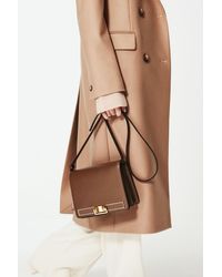 Reiss - Lexington - Brown Leather Shoulder Bag - Lyst