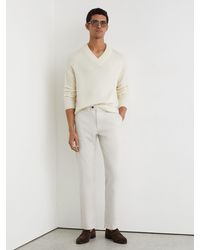 Reiss - Cotton Piqué Chino Trousers - Lyst