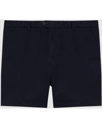 Reiss - Wicket - Navy Regular Length Casual Chino Shorts, 30 - Lyst