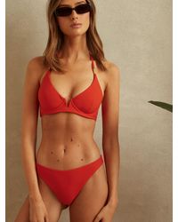 Reiss - Underwired Tie Back Bikini Top, - Resort & Holiday Wear - Lyst