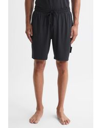 Reiss - Walcot - Charcoal Jersey Drawstring Shorts - Lyst