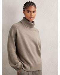Reiss - Wool-Cashmere Roll-Neck Jumper - Lyst