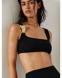Reiss - Hardware-Detail Square-Neck Bikini Top - Lyst