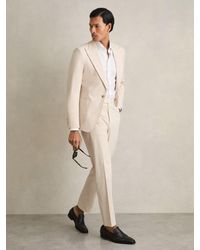 Reiss - Cotton Slim-Fit Suit Trousers With Stretch - Lyst