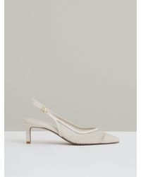 Reiss - Mesh Slingback Heels - Lyst