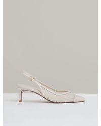Reiss - Mesh Slingback Heels - Lyst