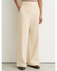 Reiss - Petite Cotton Corduroy Wide-Leg Trousers - Lyst