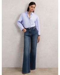 Reiss - Mid-Rise Flared Jeans - Lyst