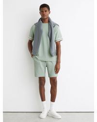 Reiss - Textured Side-Stripe Drawstring Shorts - Lyst