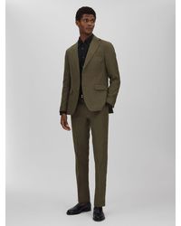 Oscar Jacobson - Oscar Linen Double Breasted Blazer - Lyst