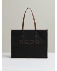 Reiss - Canvas Logo Tote Bag - Lyst