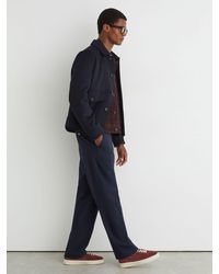 Reiss - Anders Perforated-Detail Trainers - Lyst