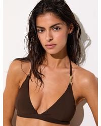 Reiss - Carina - Chocolate Fixed-side Bikini Bottoms, Us 4 - Lyst