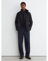 Reiss - Four-Pocket Hooded Jacket With Removable Gilet - Lyst